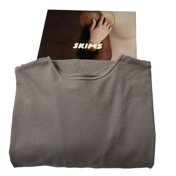 SKIMS Light Essential Dolman Sleeve Bodysuit Mink Womens 4X - Picture 2 of 12